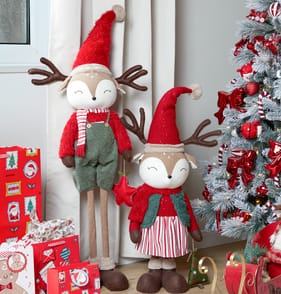 Sleigh Bell Reindeer Pull Up - Boy