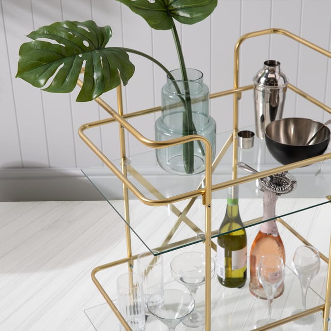 Home Collections Art Deco Style Drinks Trolley - Gold