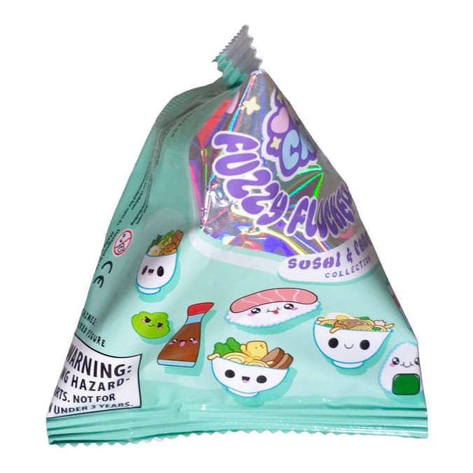 Kawaii Critterz Fuzzy Flocked Friends Sushi & Ramen Collection Mystery Pack