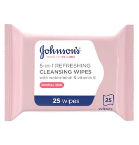 Johnsons Make-Up Be Gone 5-in-1 Refreshing Cleansing Wipes 25s