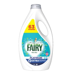 Fairy Non Bio Washing Liquid1.953 Litres 63 Washes - Platinum