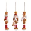 Winter Charm Nutcracker Tree Decoration 3 Pack