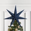 Elegance Flocked Star Tree Topper