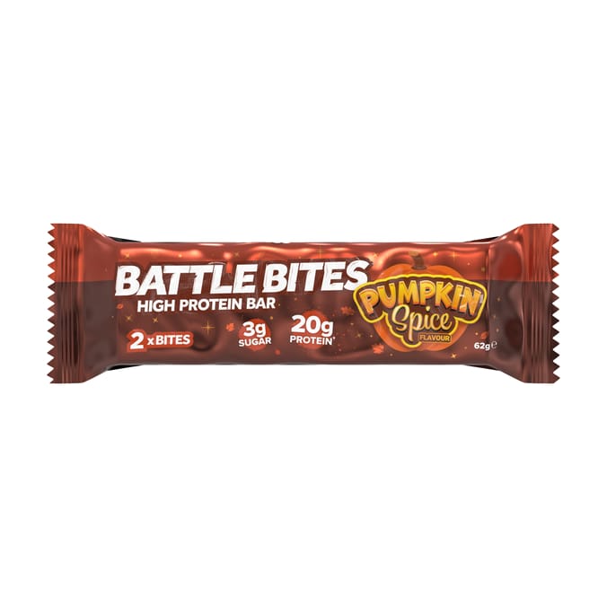 Battle Bites High Protein Bar 12 Pack - Pumpkin Spice