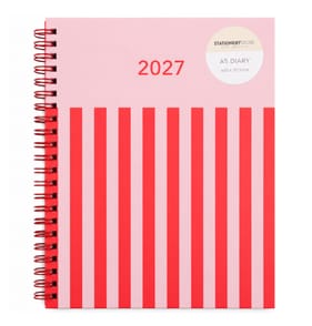 Stationery Store A5 Diary 2027 - Stripes
