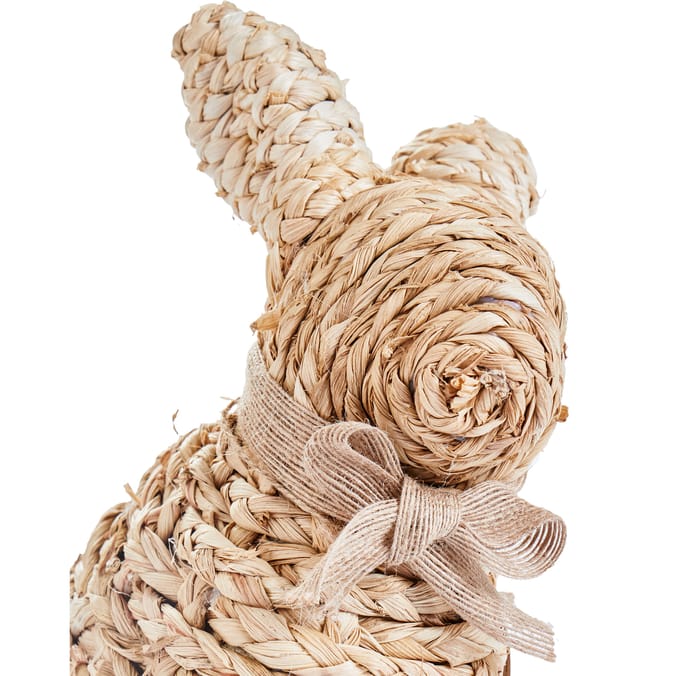Spring Time Easter Rattan Bunny Decoration