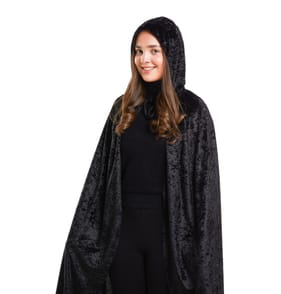 Hallow Scream Adults Velour Cape - Black