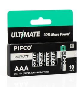 Pifco AAA Ultimate Super Alkaline Batteries 10 Pack