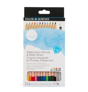 Daler-Rowney Watercolour Pencils & Water Brush