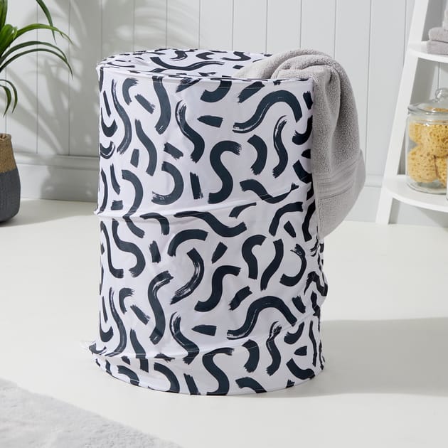 Bathroom Pop Up Laundry Bin Basket Home Bargains