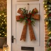 Winter Charm Rattan Large Bow