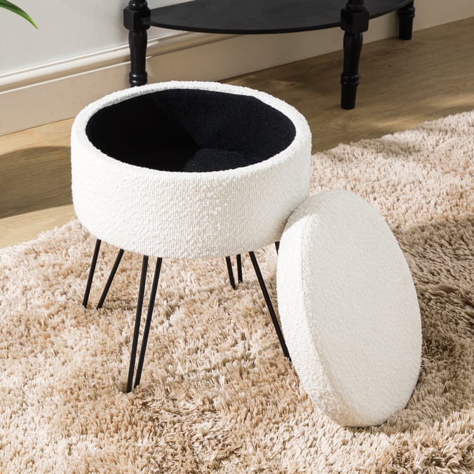 Home Collections Boucle Storage Stool