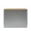 Home Collections Embossed Bread Bin - Grey