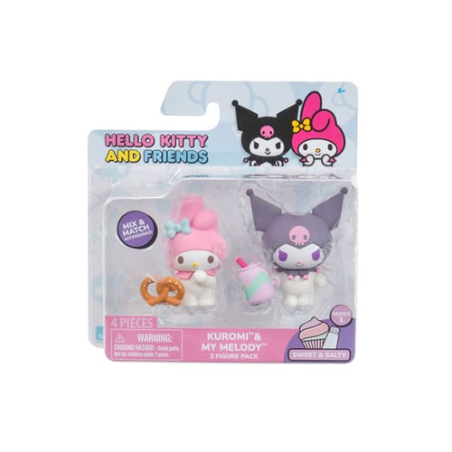 kuromi Merlette SOLIMAN SHIBORI XS Sanrio: Kuromi CMYK Black T