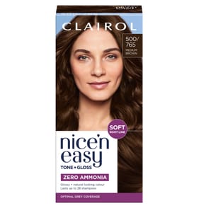 Clairol Nice'n Easy Tone + Gloss Semi Permanent Hair Dye - 500/765 Medium Brown