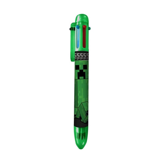 Minecraft Multicolour Pens 6-in-1 Retractable Ballpoint Pen | Home Bargains