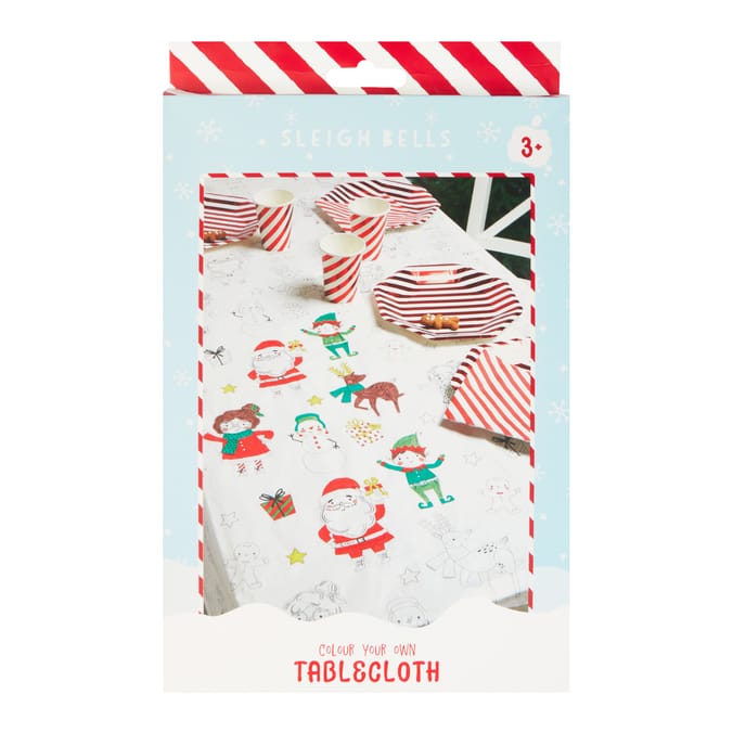 Sleigh Bells Colour Your Own Tablecloth