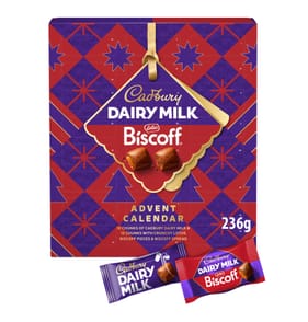 Cadbury Dairy Milk Biscoff Chocolate Christmas Advent Calendar 236g