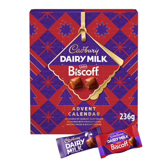 Cadbury Dairy Milk Biscoff Chocolate Christmas Advent Calendar 236g