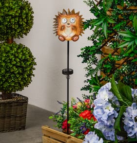 Firefly Solar Light Co Animated Eyes Solar Light Stake - Hedgehog