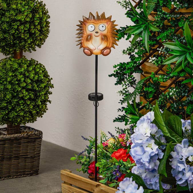 Firefly Solar Light Co Animated Eyes Solar Light Stake - Hedgehog