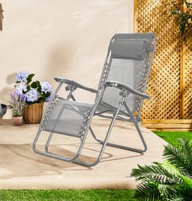 The Outdoor Living Collection Zero Gravity Reclining Chair - Grey
