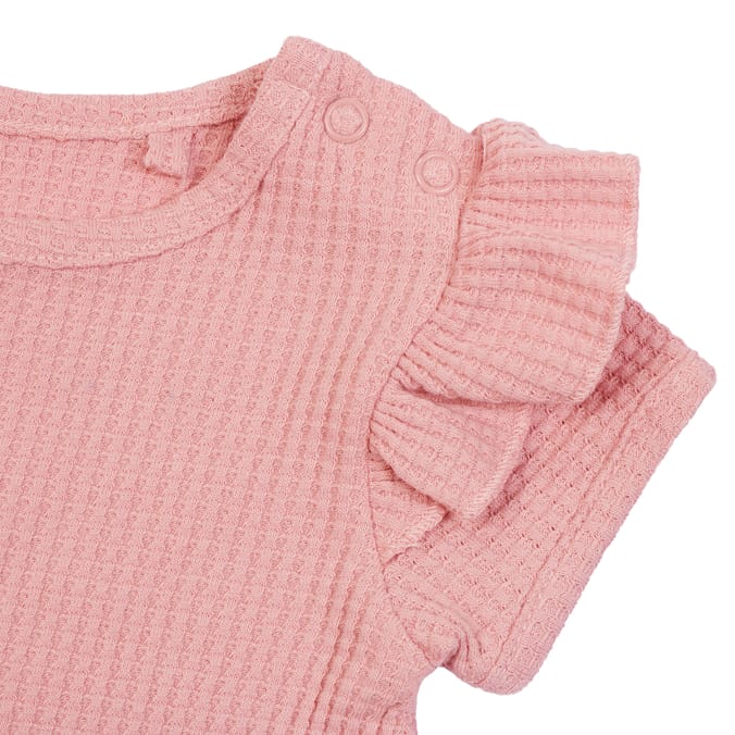 Pure Baby Blush Pink Waffle Co-Ord Set