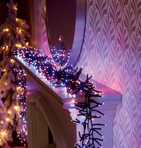 Prestige Mains Operated 1500 LED Cluster String Lights - Multi