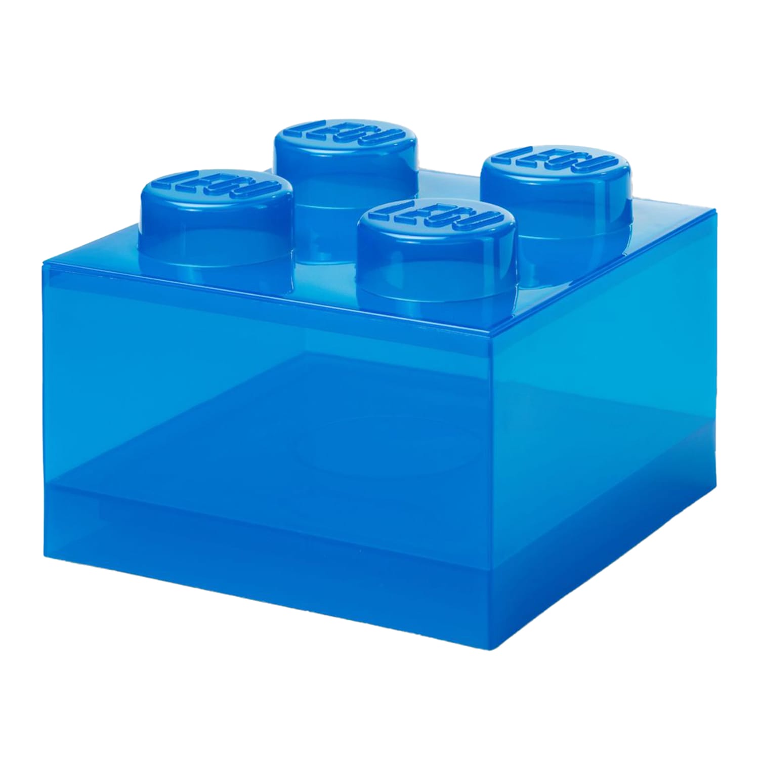 LEGO Clear Brick Shaped Storage Box | Home Bargains
