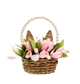 Hoppy Easter Easter Basket Decoration - Flowers