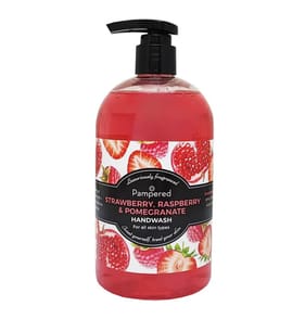 Pampered Hand Wash 500ml - Strawberry, Raspberry & Pomegranate x2