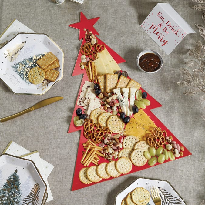Festive Feeling Christmas Tree Serving Board