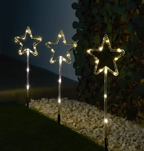 Prestige Battery Operated LED Stake Light - Warm White Star