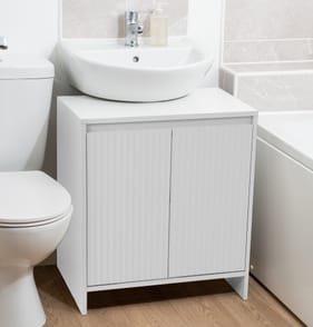 Home Collections White Undersink Bathroom Cabinet