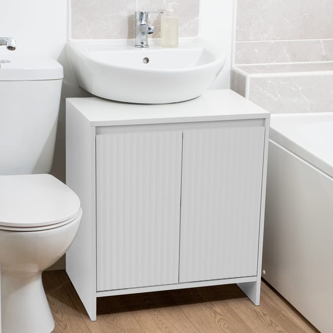 Home Collections White Undersink Bathroom Cabinet