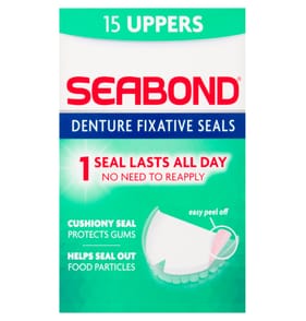 Seabond Denture Fixative Seals Uppers 15's