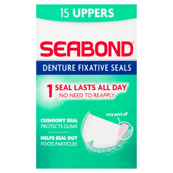 Seabond Denture Fixative Seals Uppers 15's