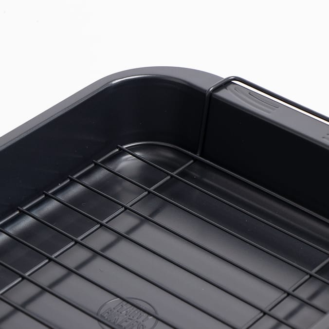 The Hairy Bikers Non-Stick Roasting Tray With Rack Large