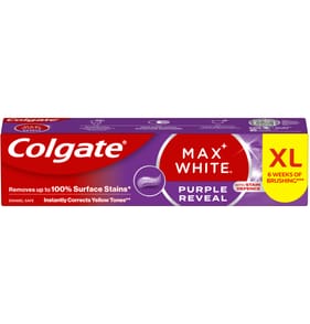 Colgate Max White Purple Reveal Teeth Whitening Toothpaste 100ml