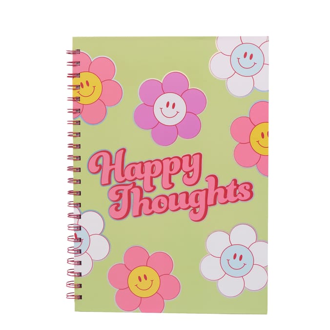 Scribble Pop Shop A4 Notebook - 'Happy Thoughts'