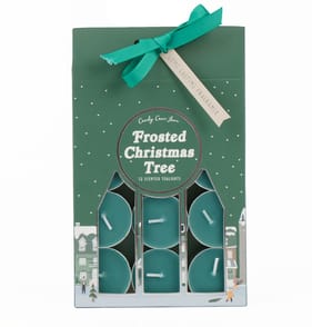 Candy Cane Lane Tealights 12 Pack - Frosted Christmas