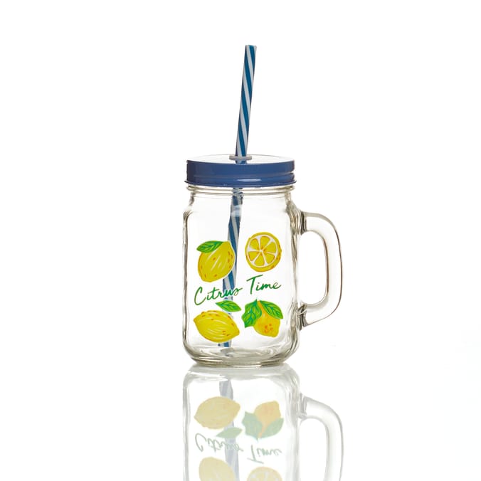 The Outdoor Edit Summer Mason Jar With Straw
