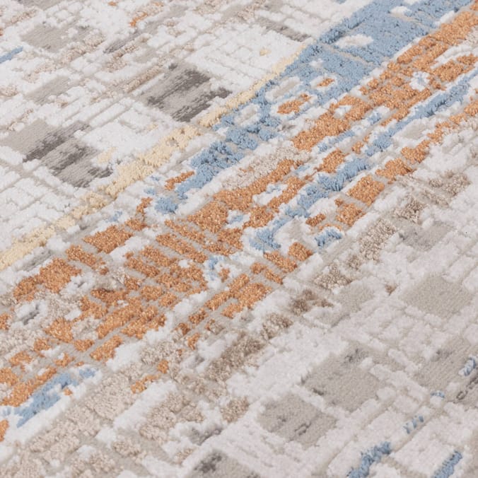 Asiatic Miro Grid Rug Metallic MI04