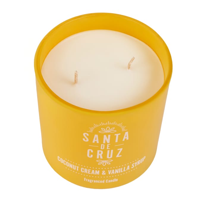  Santa De Cruz Scented Candle Jar 350g - Coconut Cream & Vanilla Syrup 
