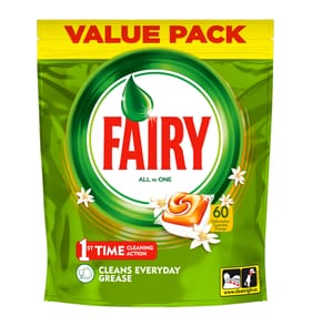 Fairy Original All In One Dishwasher Tablets Orange 60 Capsules