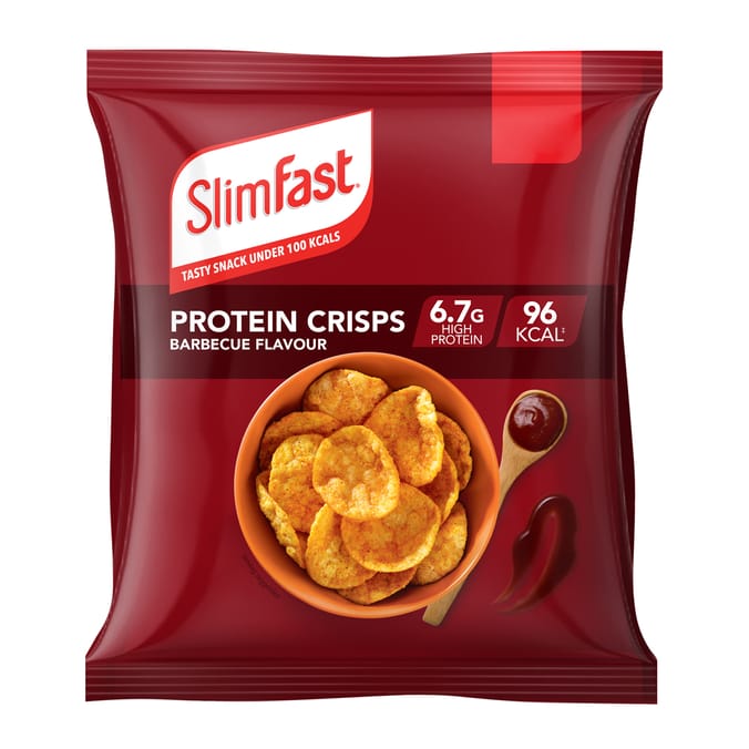 Slimfast Barbecue Protein Crisps 23g x12