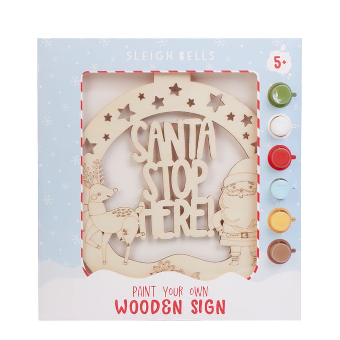 Sleigh Bells Paint Your Own Wooden Sign