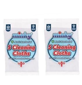 Minky Anti-bacterial Dish Cloths 5 Pack x2