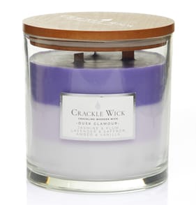 Crackle Wick Candle Jar 1.2kg - Dusk Glamour
