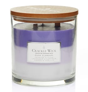 Crackle Wick Candle Jar 1.2kg - Dusk Glamour 